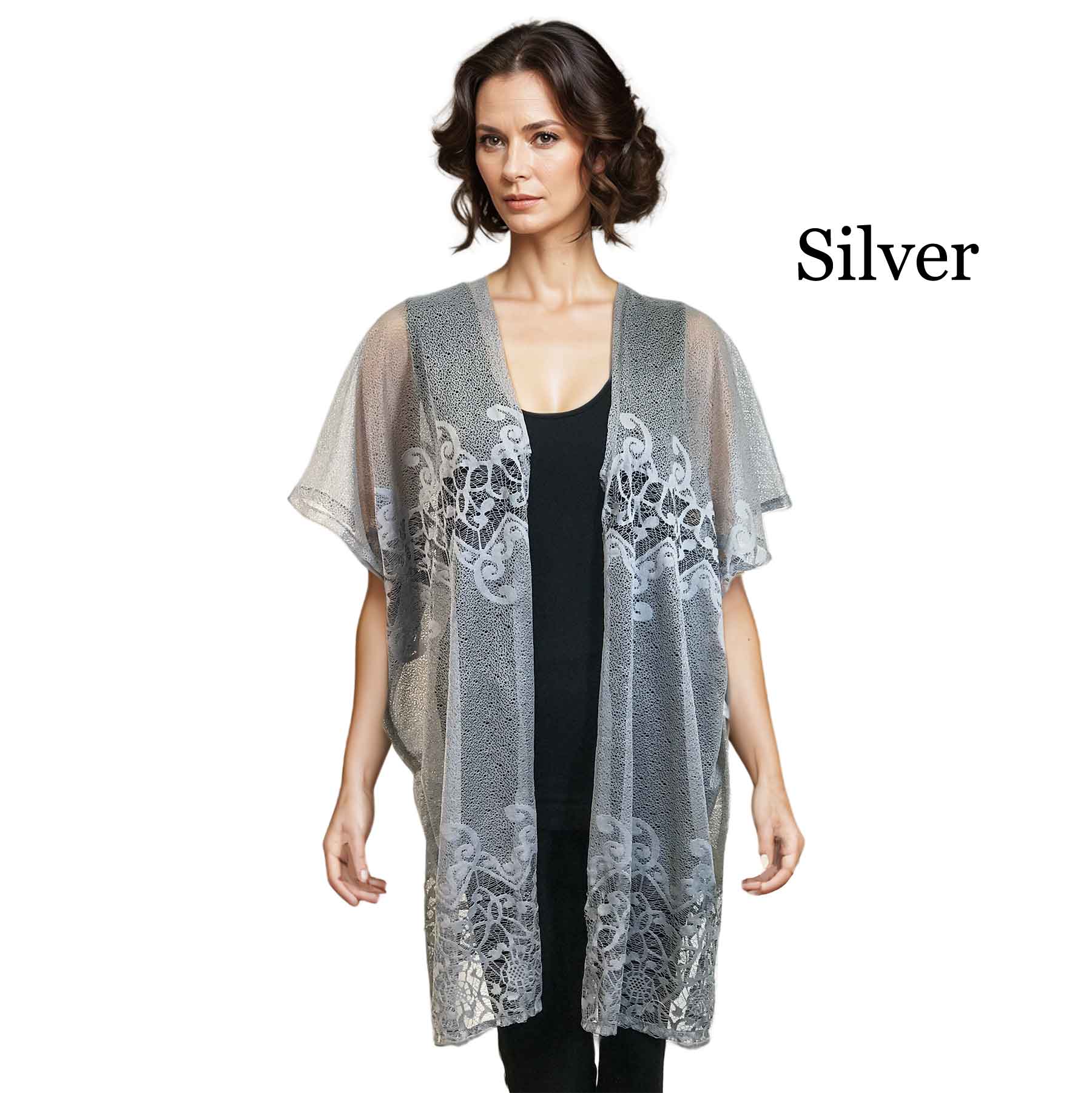 Silver Kimono - Lace Design 9251