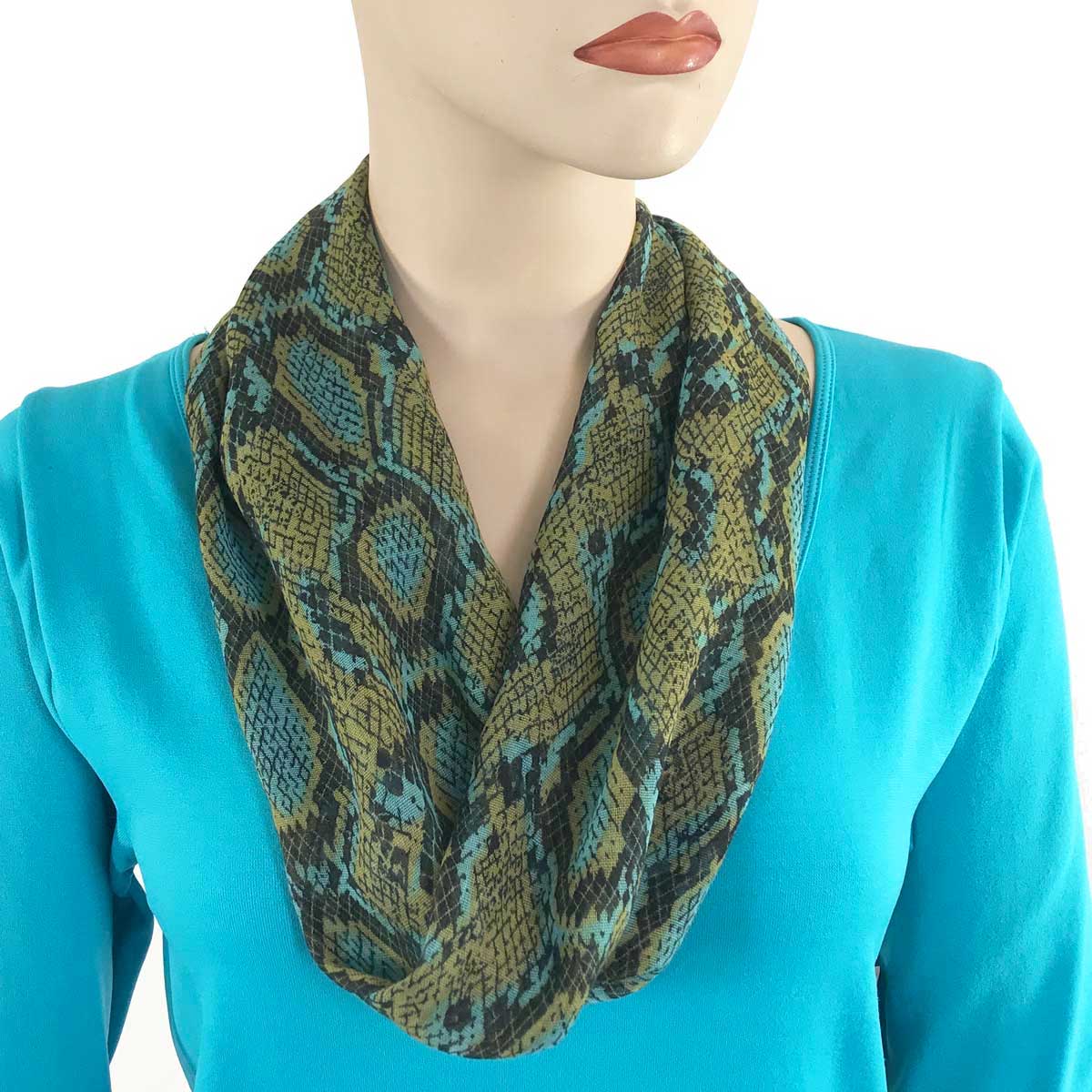 #34 Reptile Print Blue and Green MB
