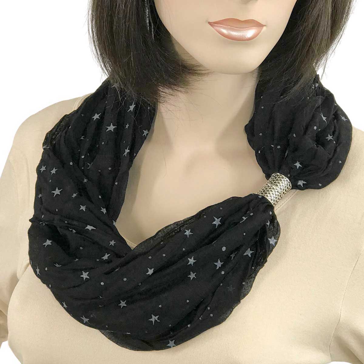 0945 Magnetic Clasp Scarves (Cotton Touch)