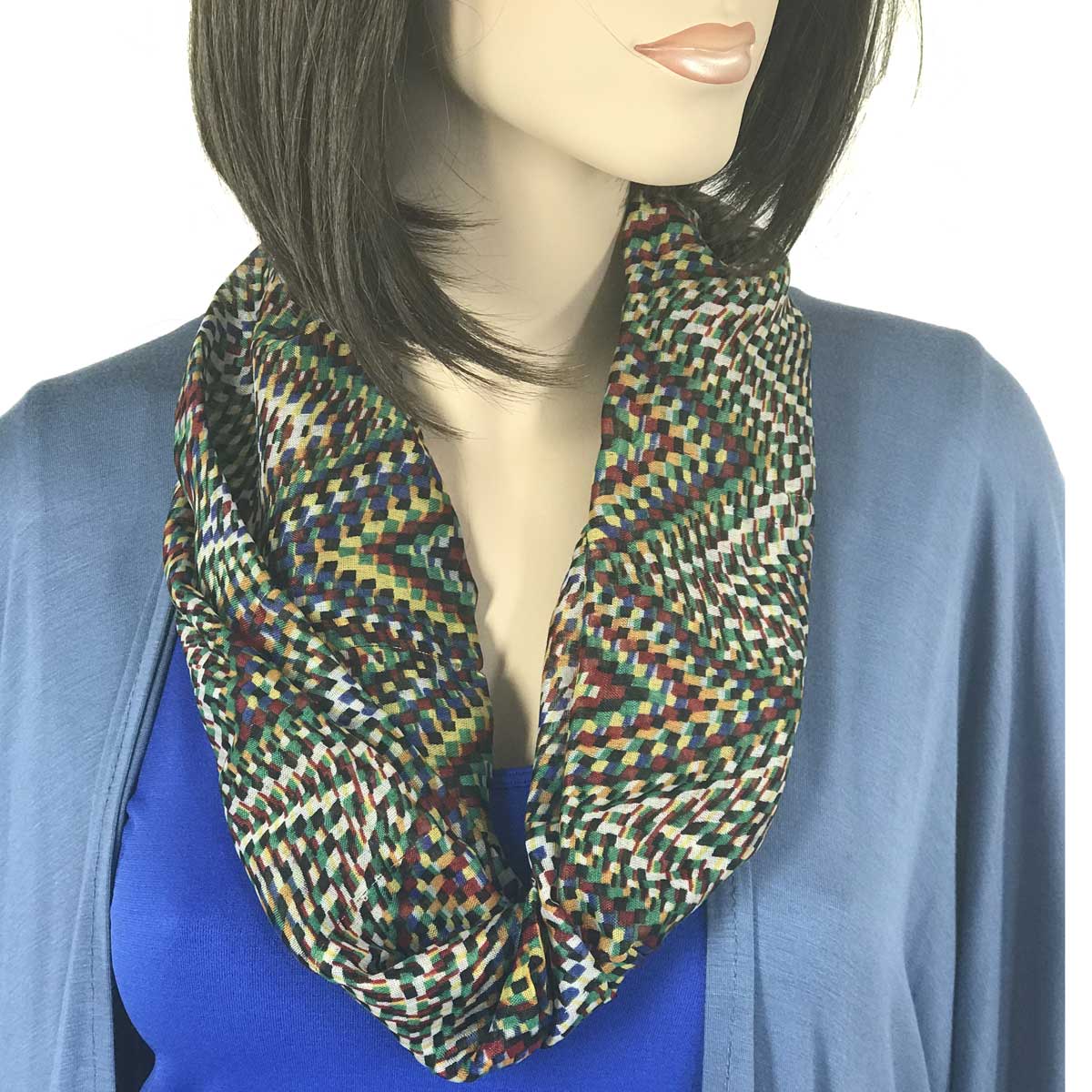Geometric Scarves with Magnetic Clasp 3133