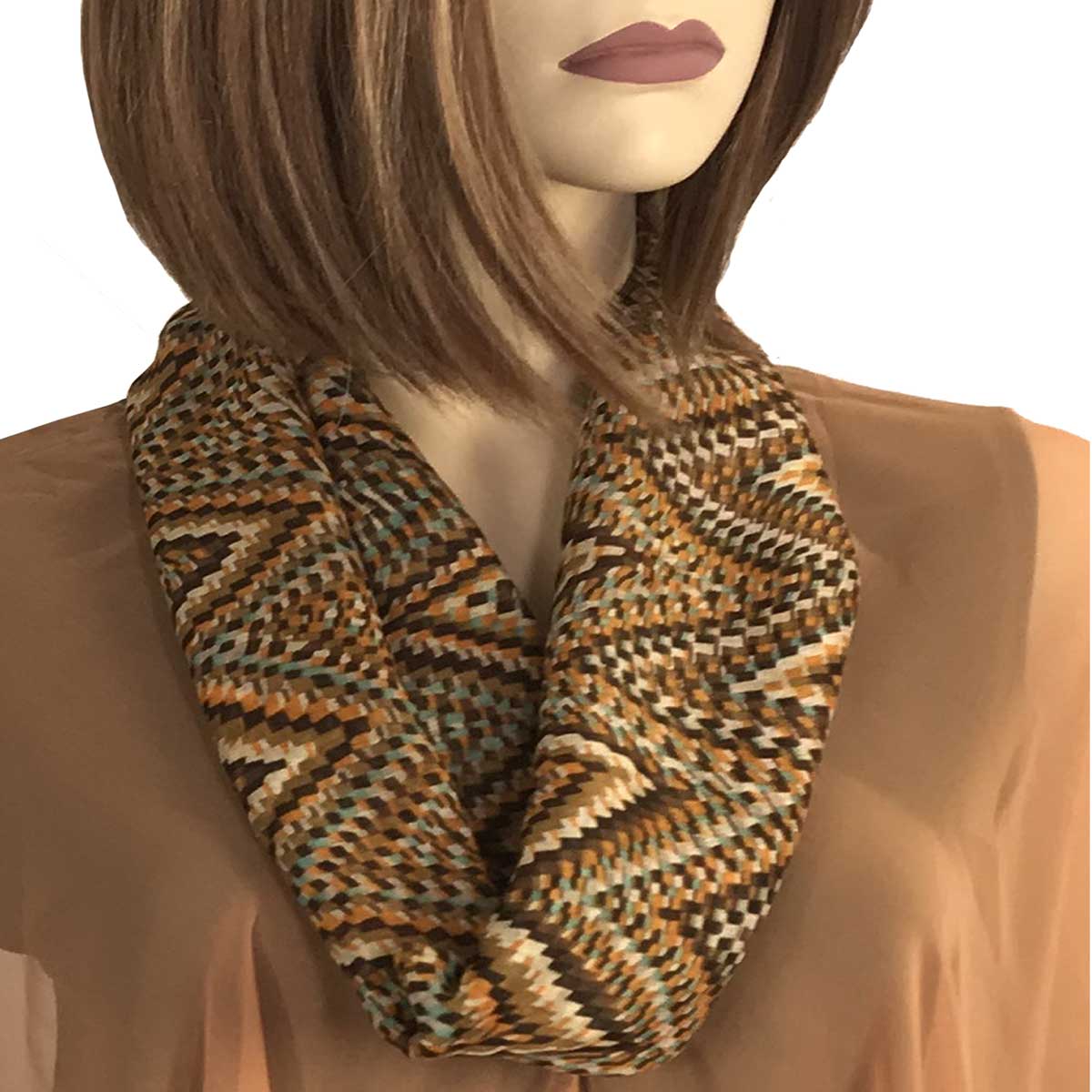 Geometric Scarves with Magnetic Clasp 3133