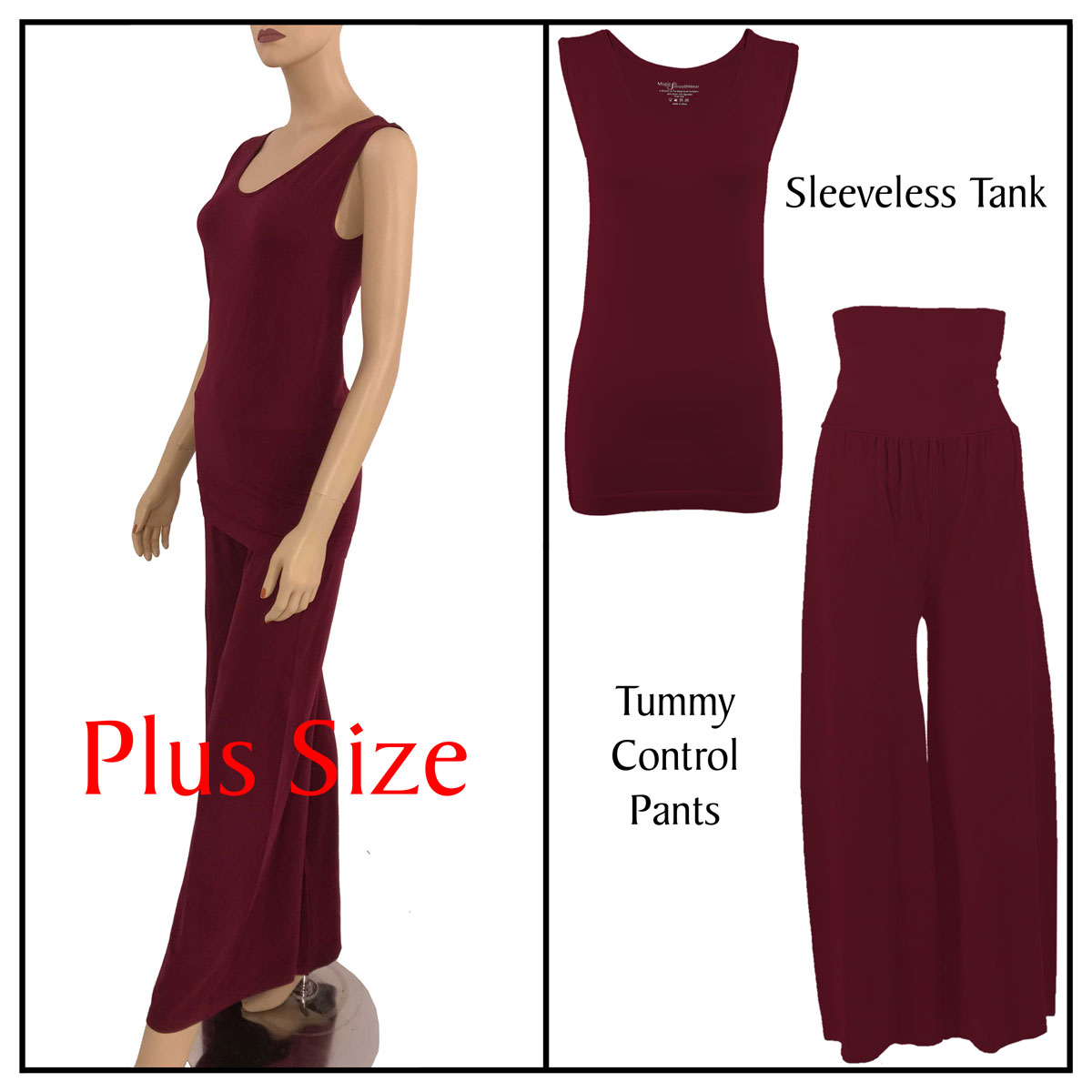 Cabernet Sleeveless Top (Plus Size) with Pants