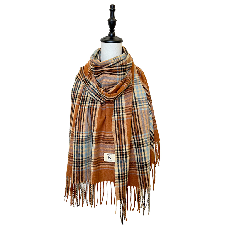 3170 - Plaid Cashmere Blend Shawls