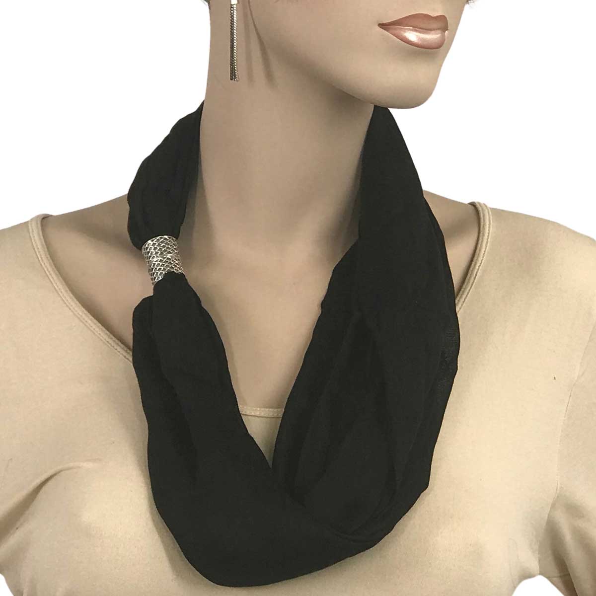 3171 - Magnetic Clasp Scarves (Cotton/Silk) 100 
