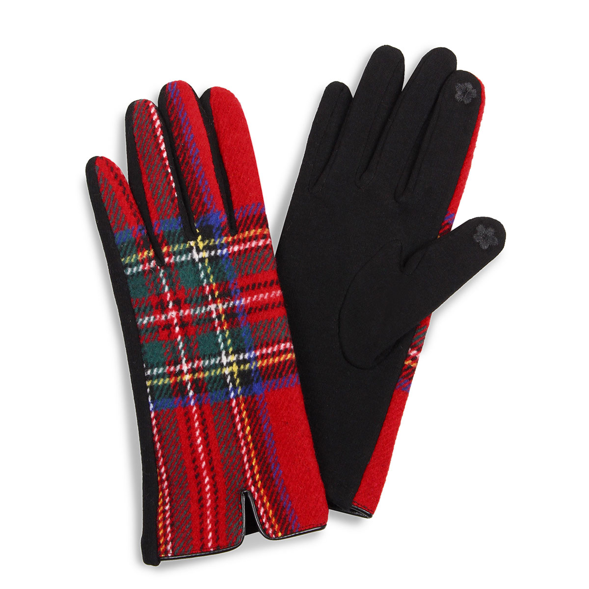 3529 Tartan Plaid Red - Smart Glove