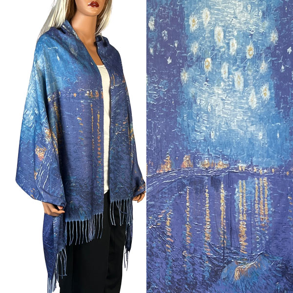 3196 - Sueded Art Design Shawls (Without Buttons)