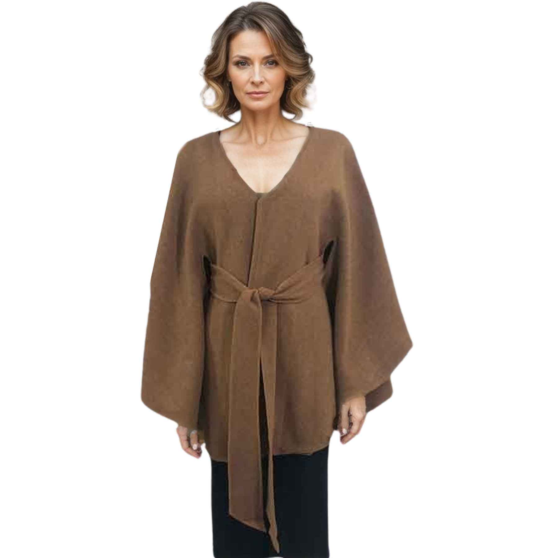LC15 Camel <br>Belted Cape