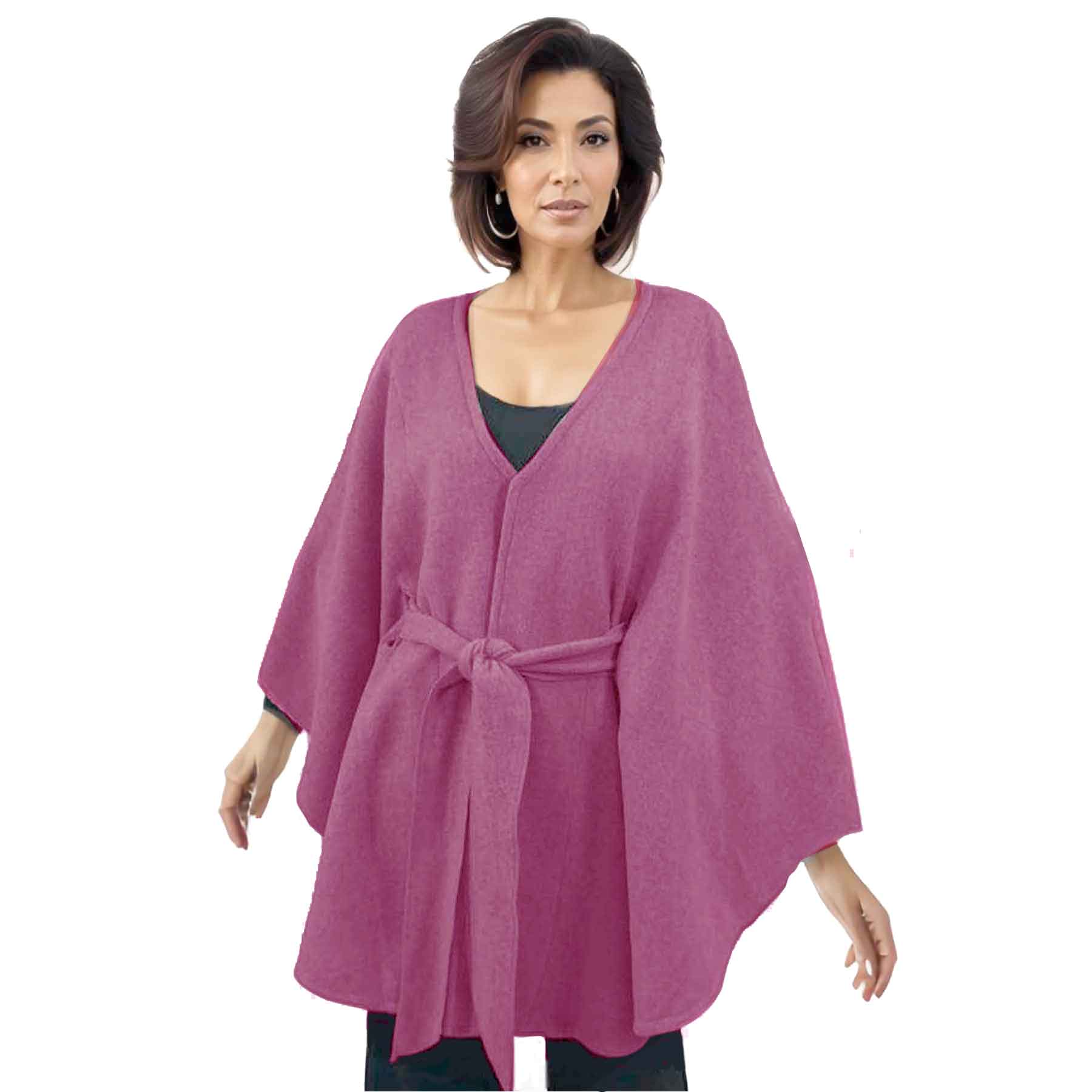 LC15 Magenta<br> Belted Cape 