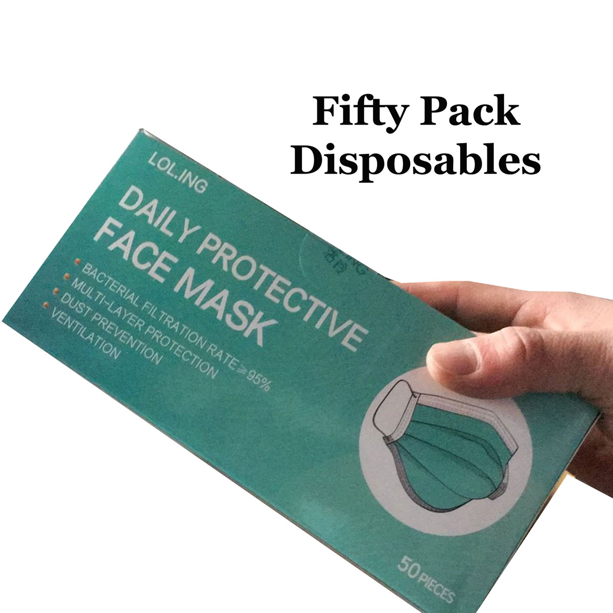 Protective Mask (50 per pack) - White