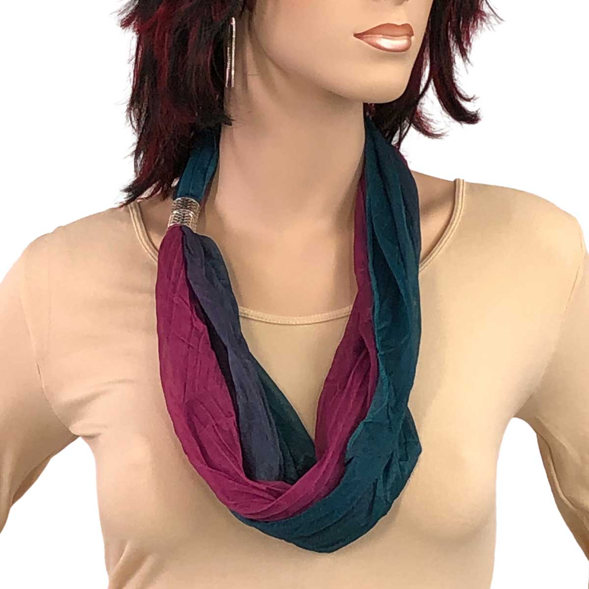 4012 Magnetic Clasp Scarves (Crinkled Ombre)