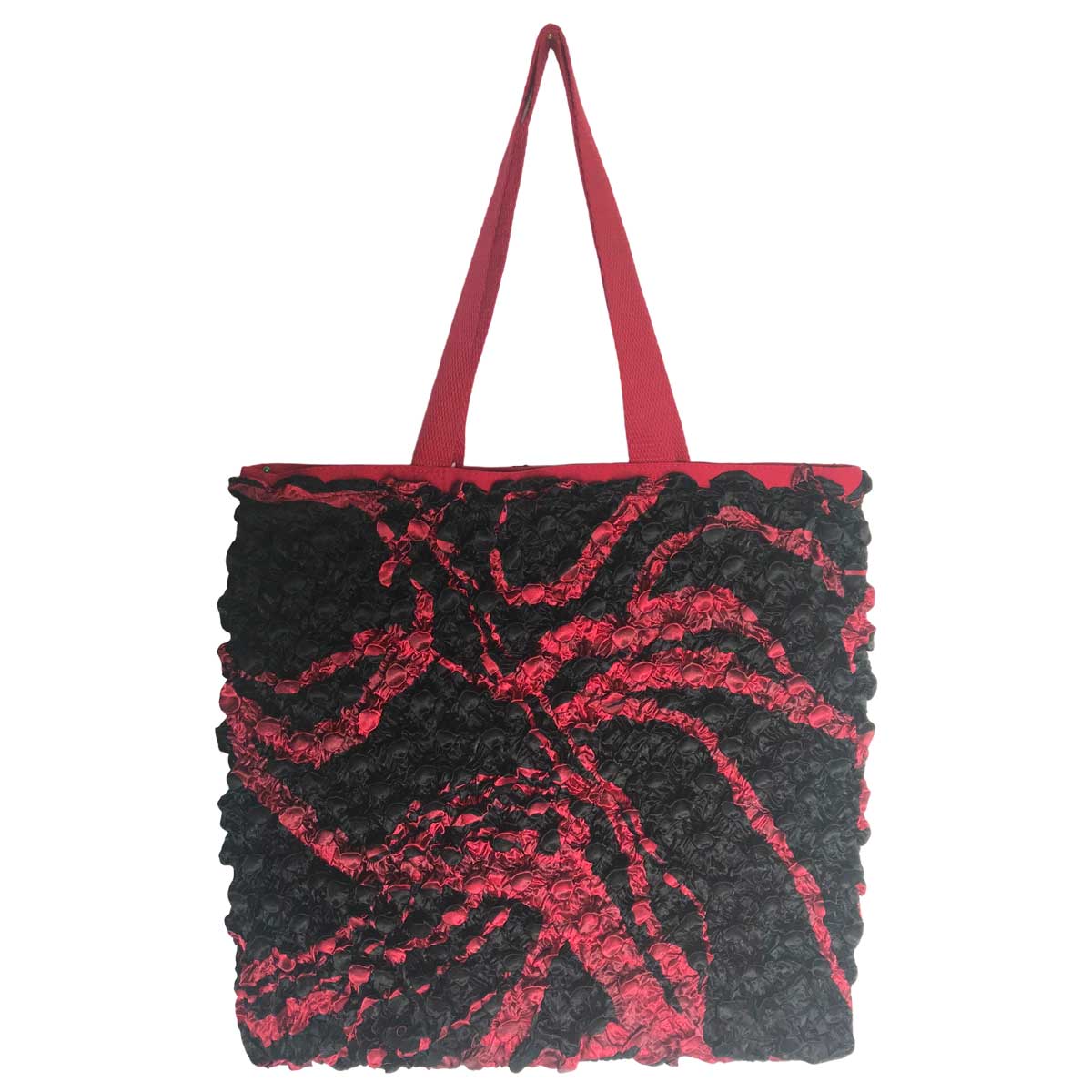 3294 - Puckered Fabric Tote Bags