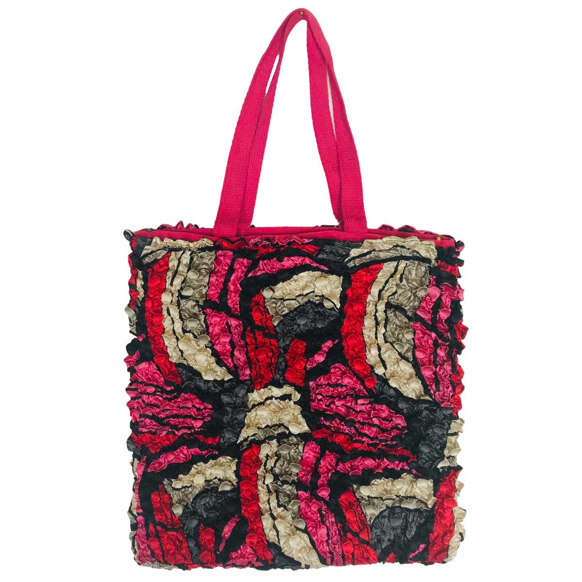 3294 - Puckered Fabric Tote Bags