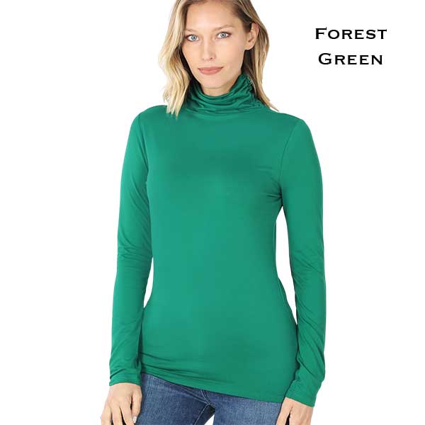 Brushed Fiber - Ruched Turtleneck Long Sleeve 2055