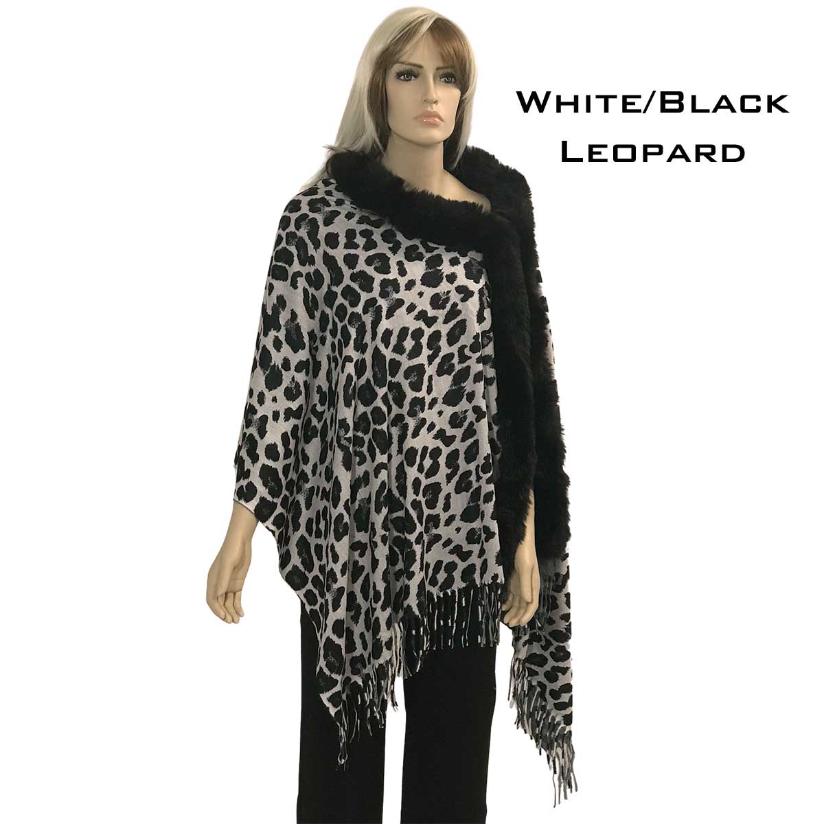 LC1R WHITE/BLACK LEOPARD with Black Fur