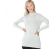 Mock Turtleneck - Cotton Long Sleeve 1059