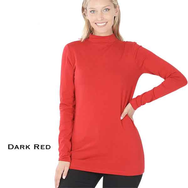 Mock Turtleneck - Cotton Long Sleeve 1059