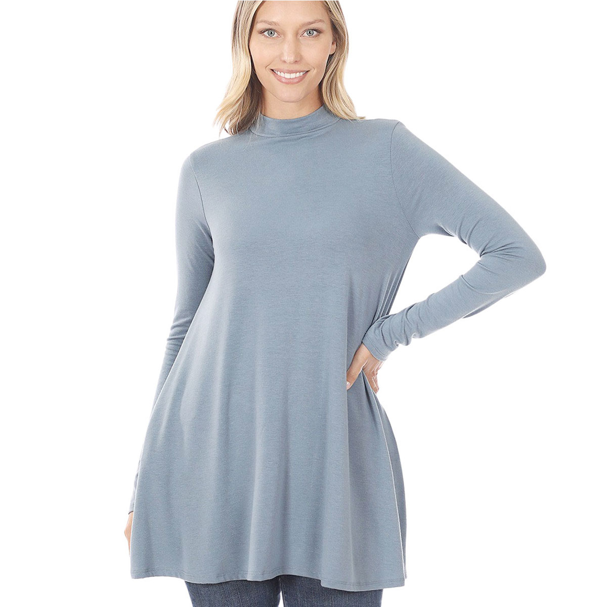 1641 - Mock Turtleneck Tunic