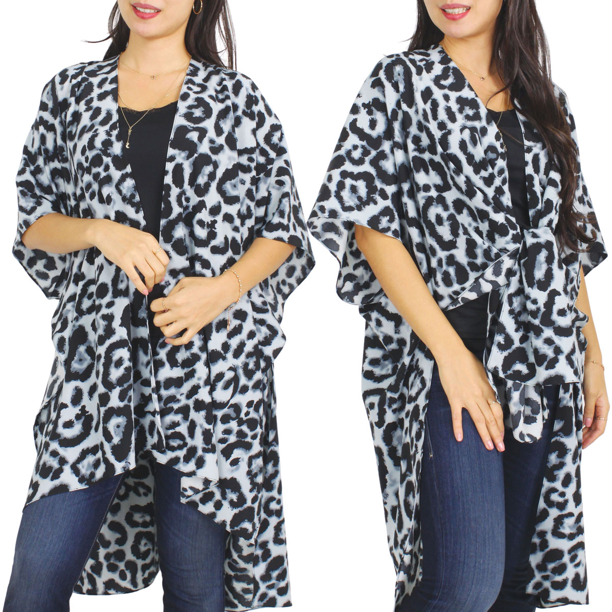 9930 -  Leopard Print Kimono