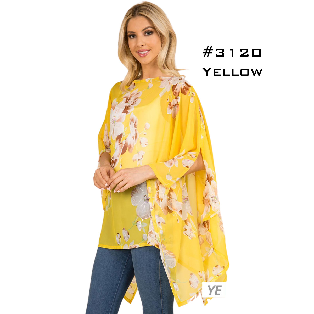 3120 - Yellow Floral***