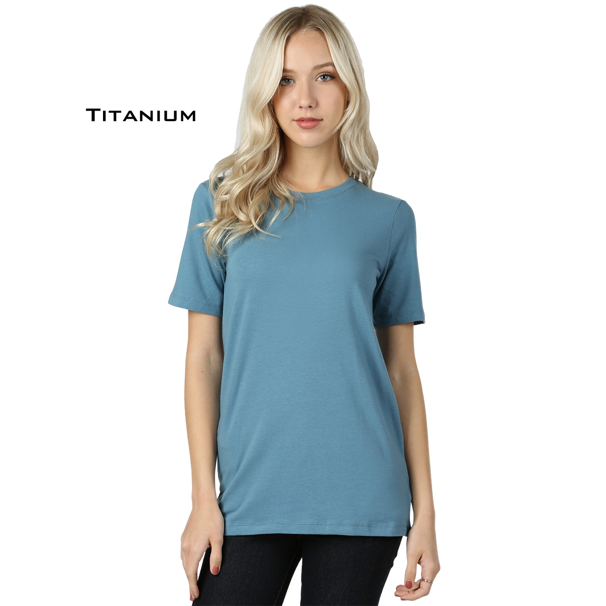 TITANIUM Crew Neck Short Sleeve T-Shirt 1008 