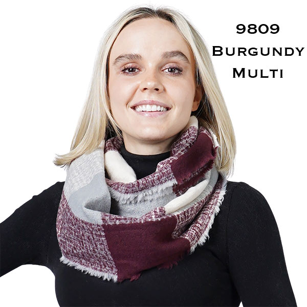 9809 - Burgundy Multi