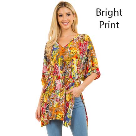 4125 - Bright Print<br>
Spandex Blend Tunic