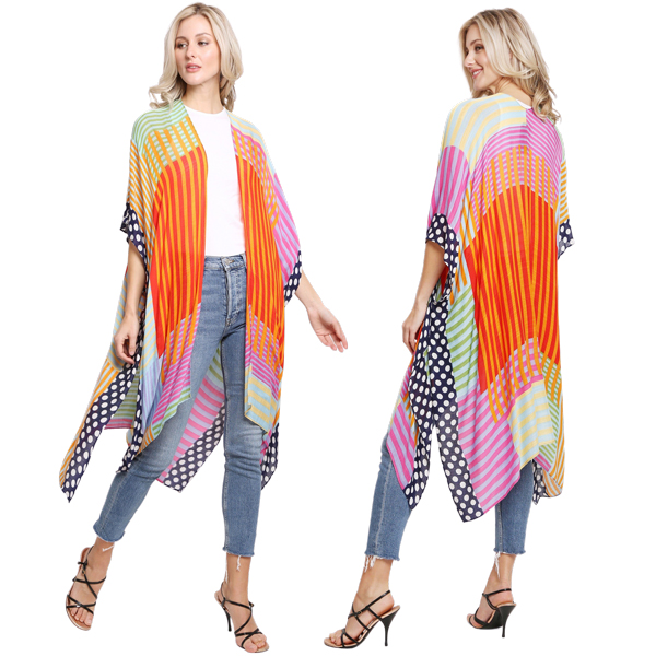 2106/1 - Stripe and Dash Print<br>
Kimono