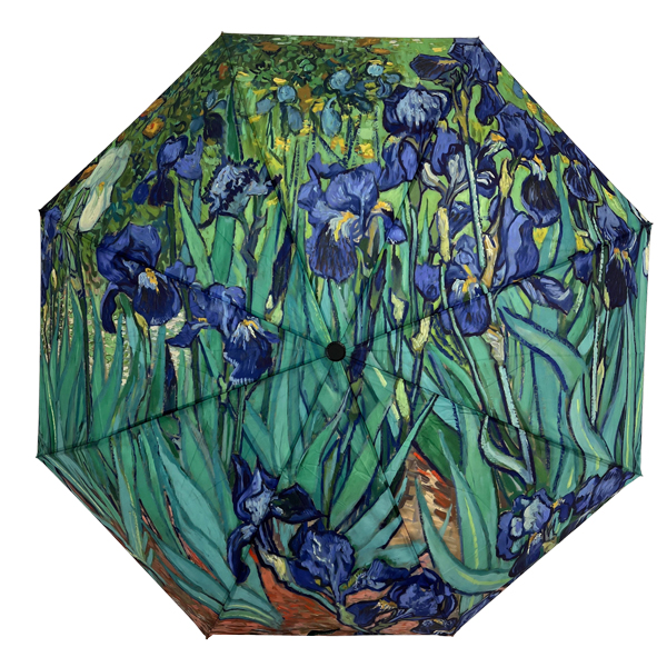 #02 - Irises<br>
Compact Umbrella  