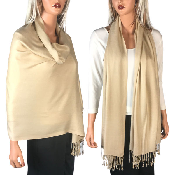 3697 - Pashmina Style Solid Color Wraps