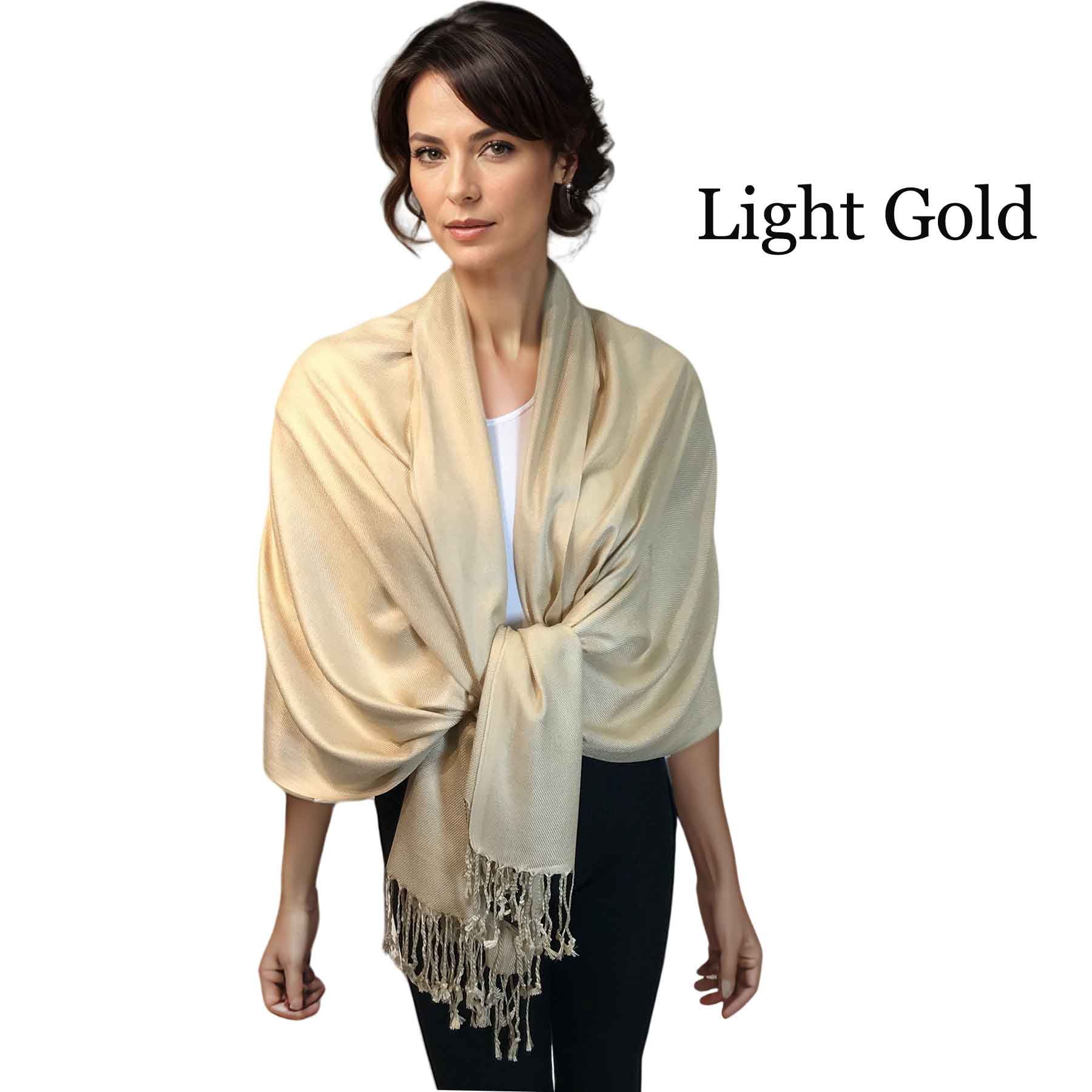 Light Gold #04<br>
Pashmina Style Shawl