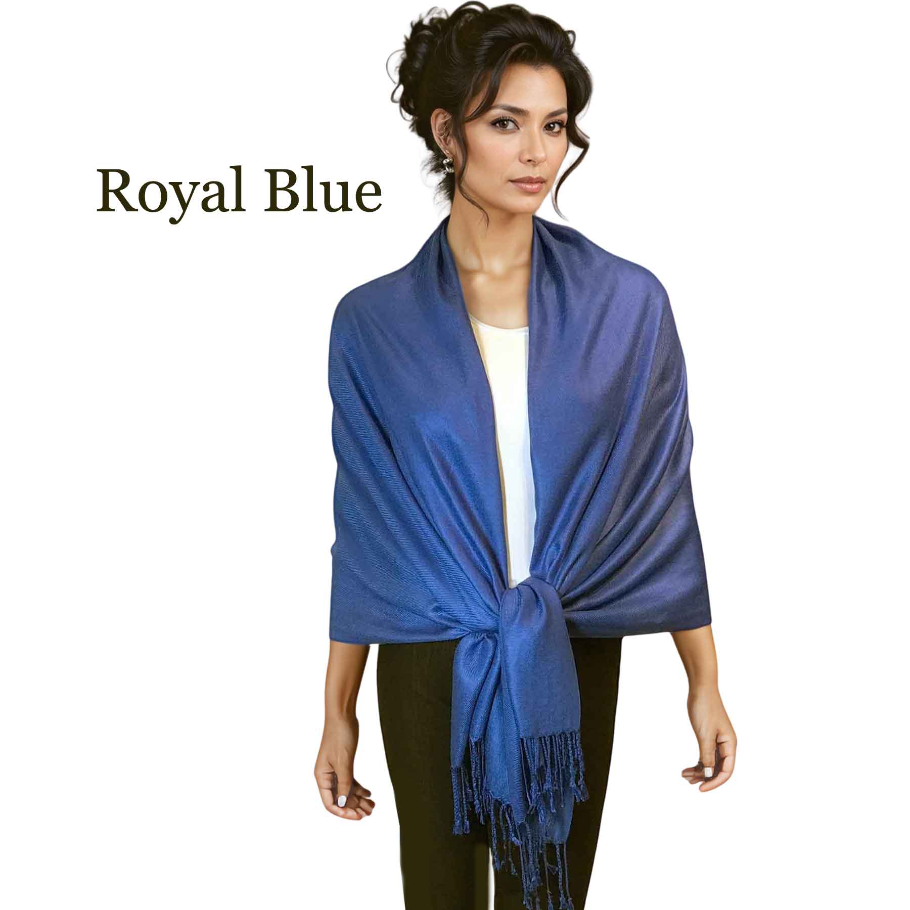 Royal Blue #34<br>
Pashmina Style Shawl