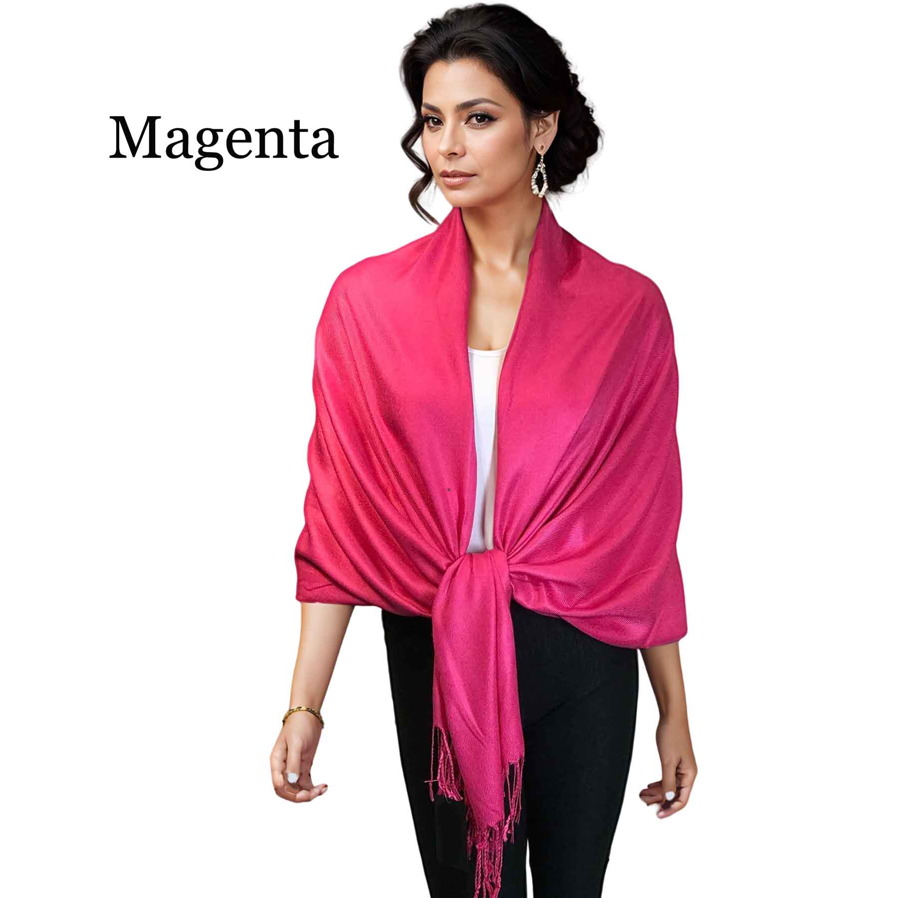 Magenta #23<br>
Pashmina Style Shawl
