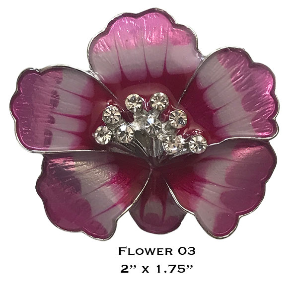 3700 - Magnetic Flower Brooches