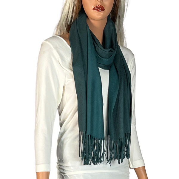 3713 - #20 Hunter/Forest Green<br>
Two Tone Cashmere Blend Shawl