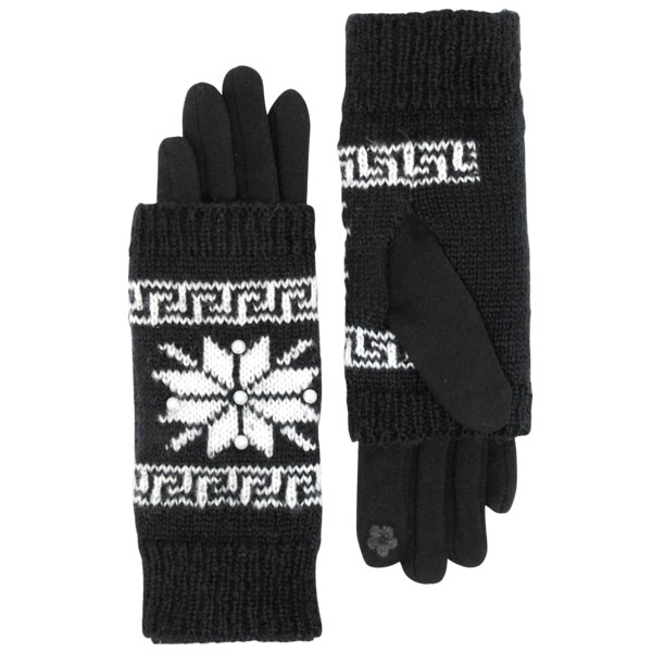 212 - Black<br>
Holiday 3 in 1 Gloves