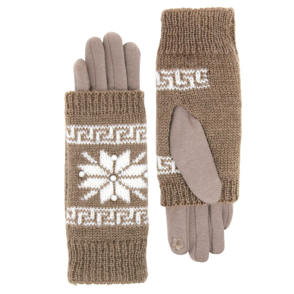 212 - Light Brown<br>
Holiday 3 in 1 Gloves