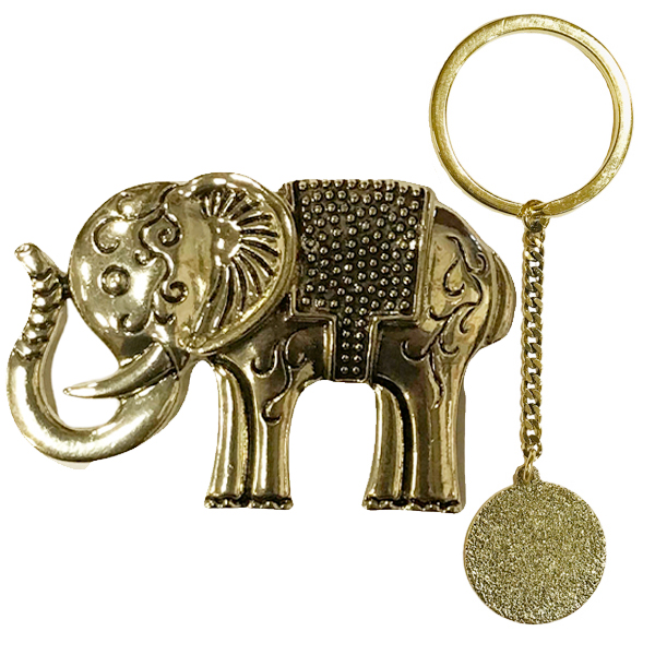 011 - Elephant<br>
Antique Bronze Key Minder