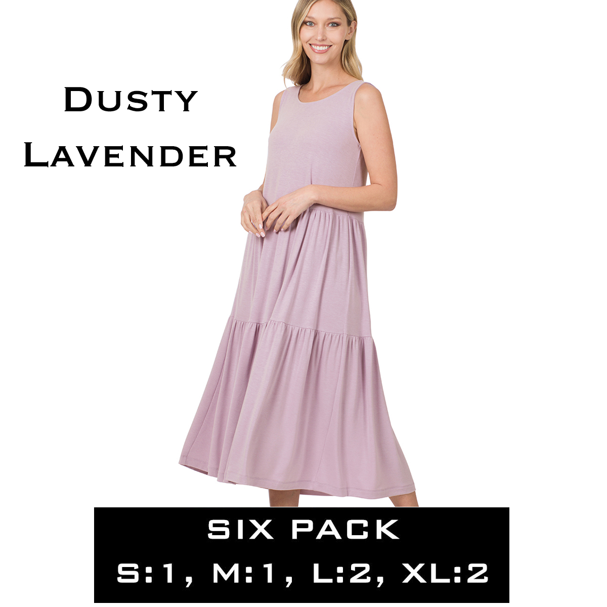 Dusty Lavender<br>43050 Dress<br>SIX PACK