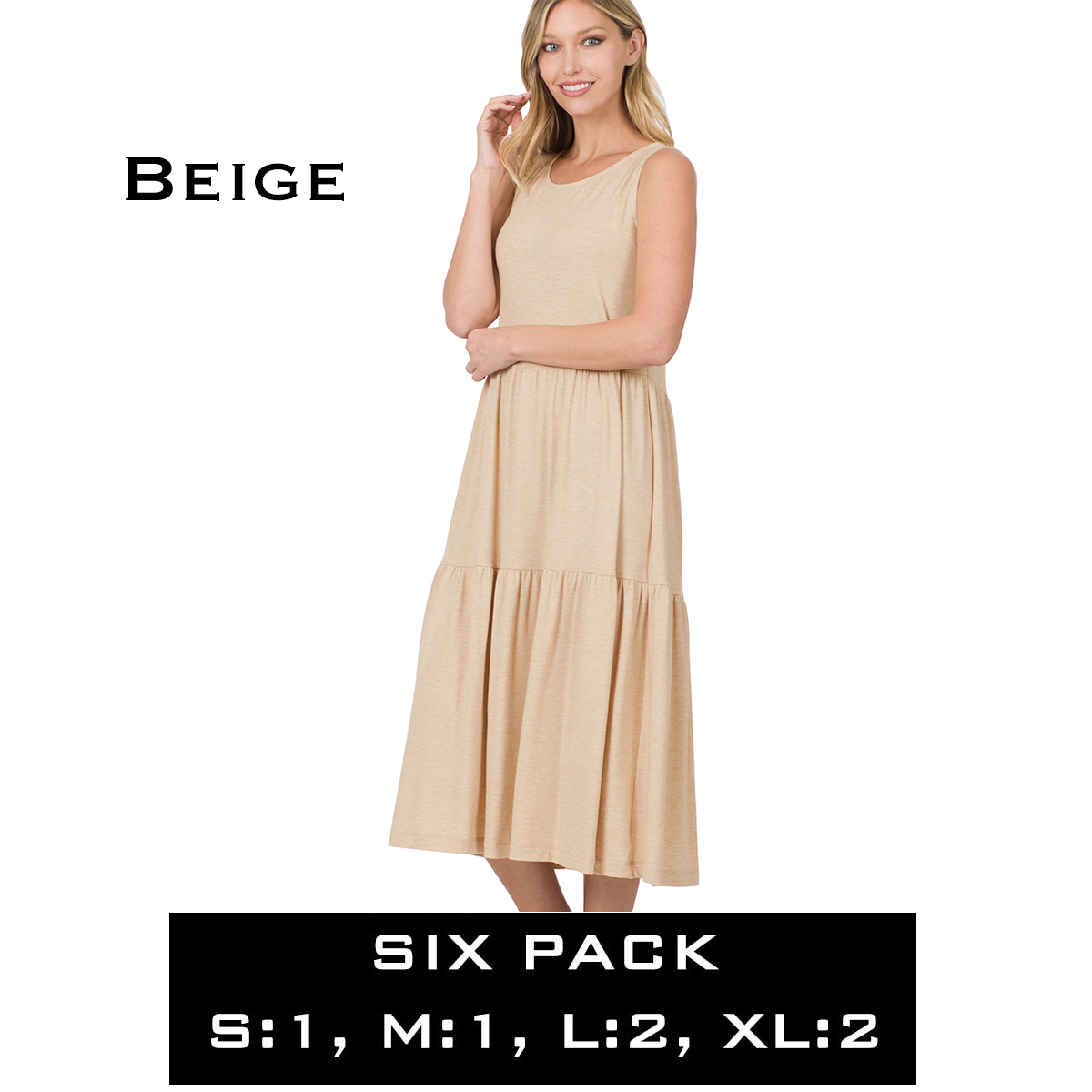 Beige<br>43050 Dress<br>SIX PACK