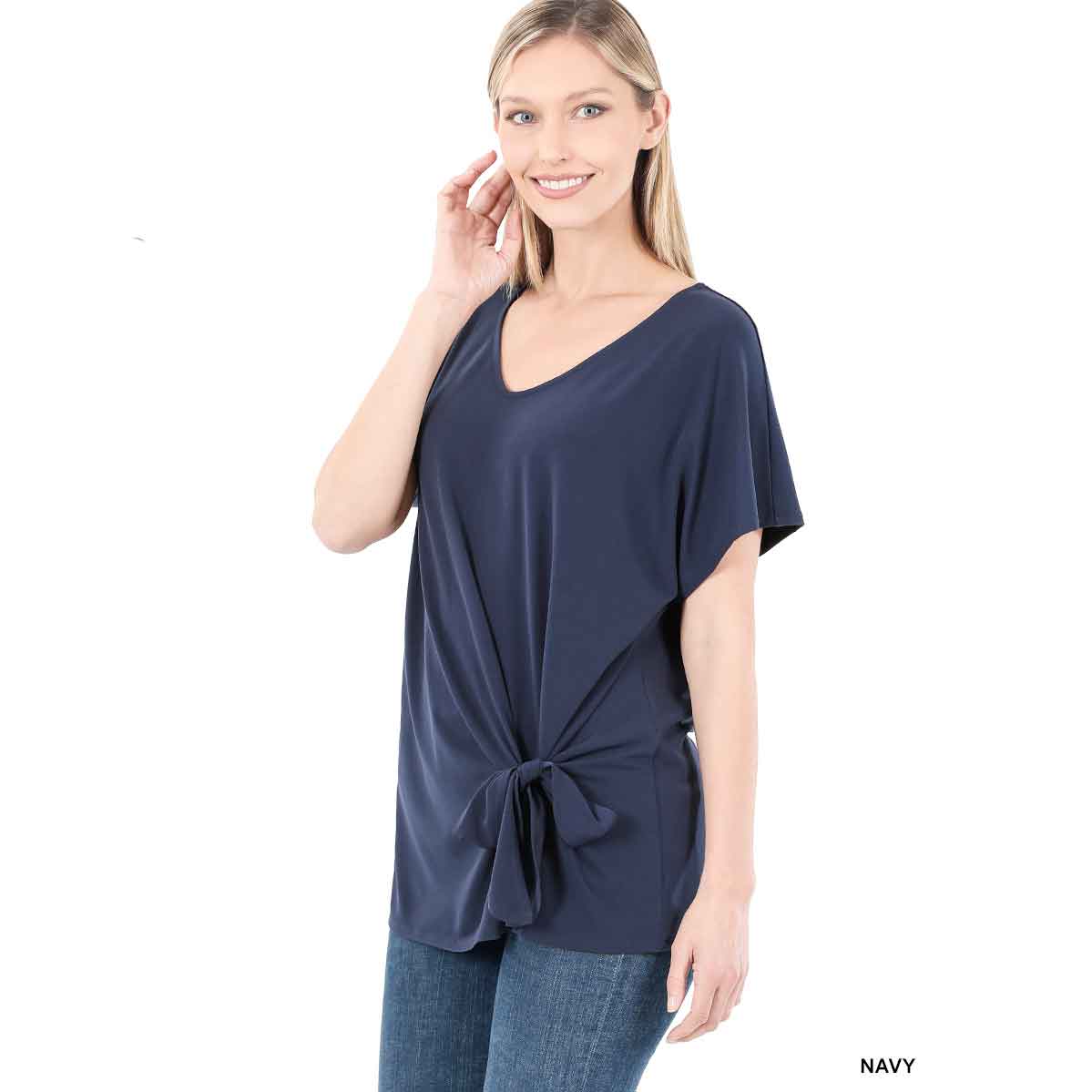 3168 -  ITY Tie Front Top