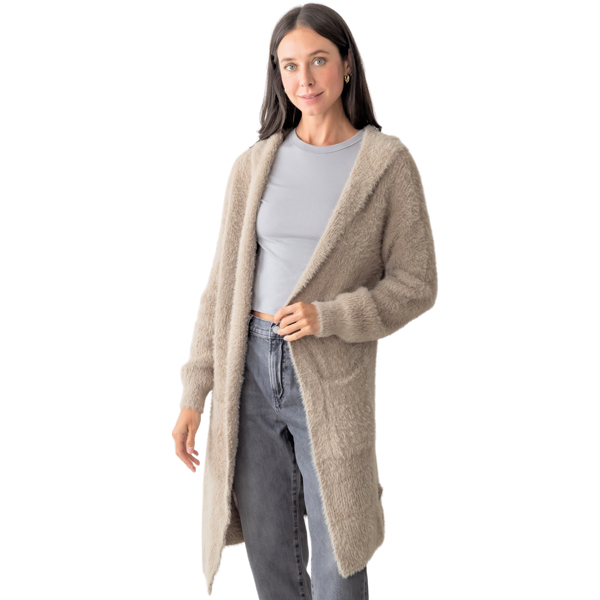 5121 - Taupe<br>
Cozy Cardigan with Pockets