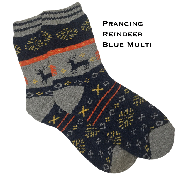 984 - Christmas Print Crew Socks