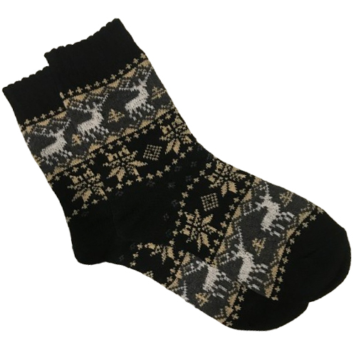 984 - Christmas Print Crew Socks