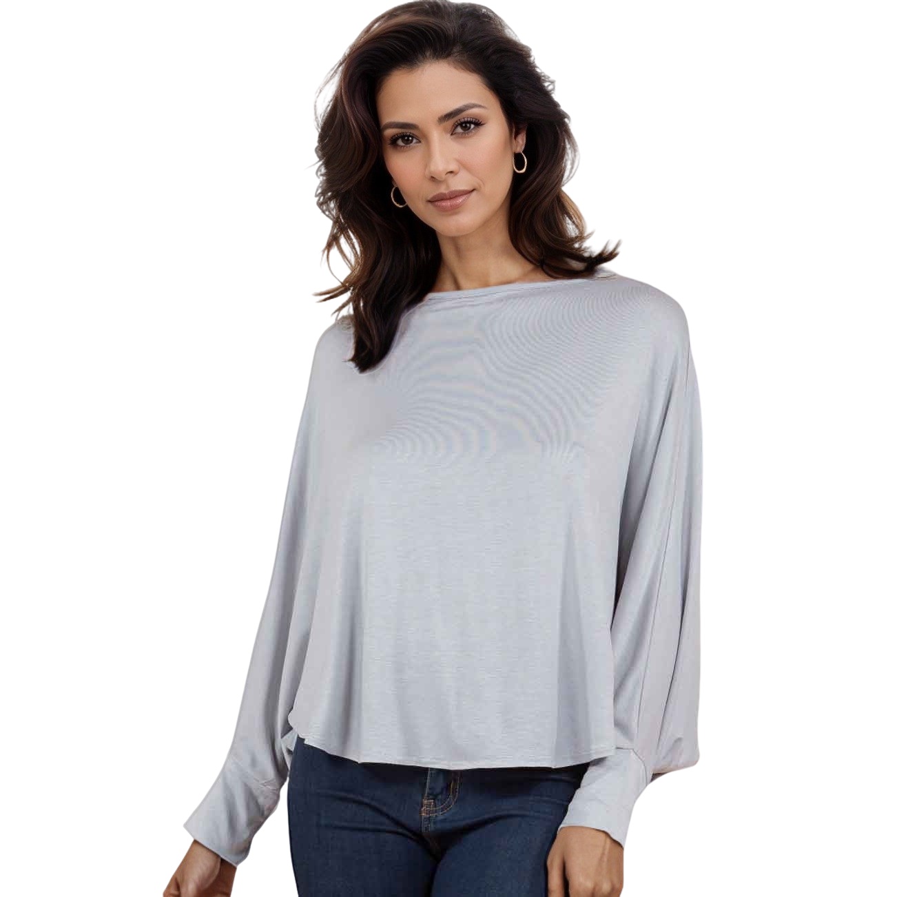 1818 - Silver<br>
Poncho with Sleeves