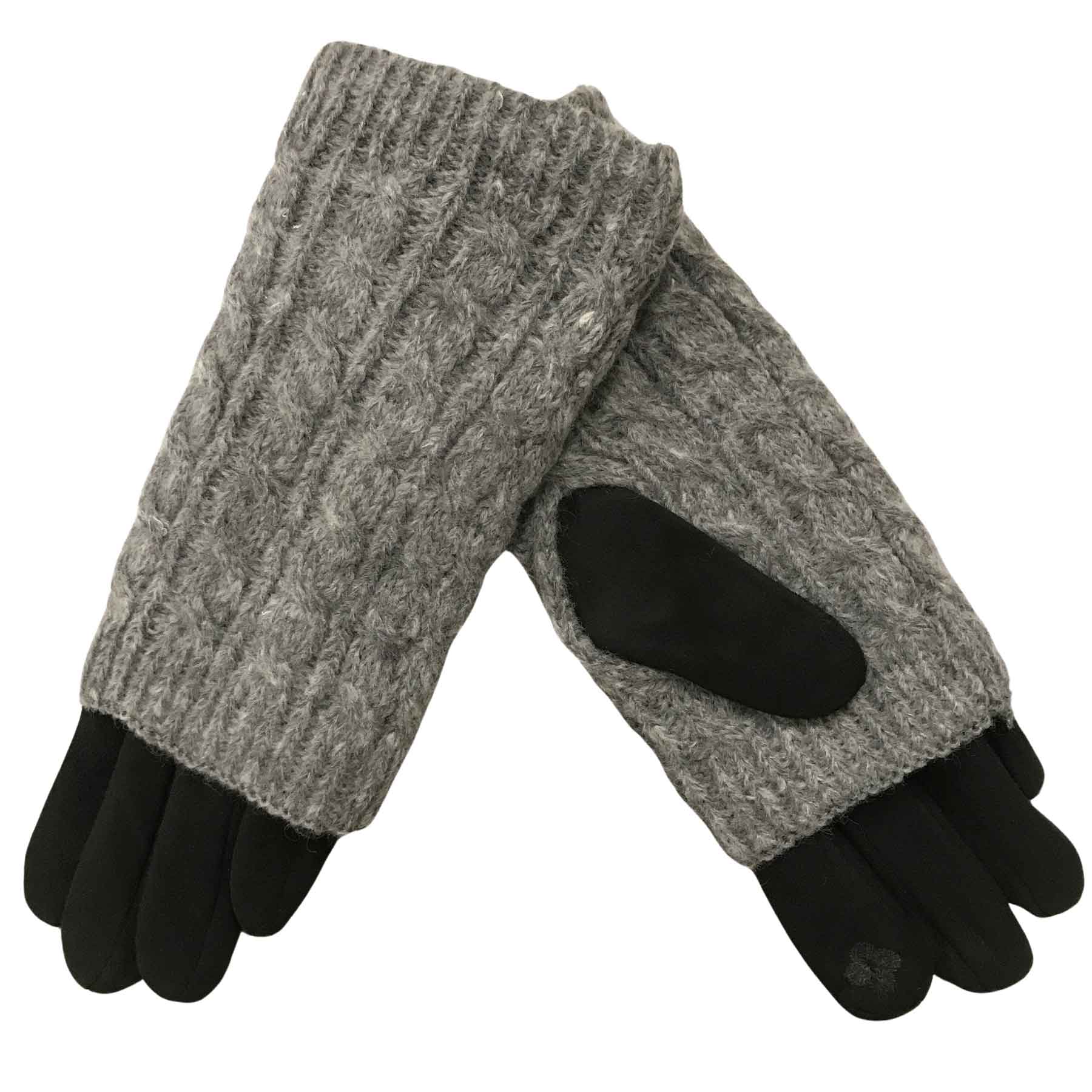 3033 - Cable  Knit Layered Gloves