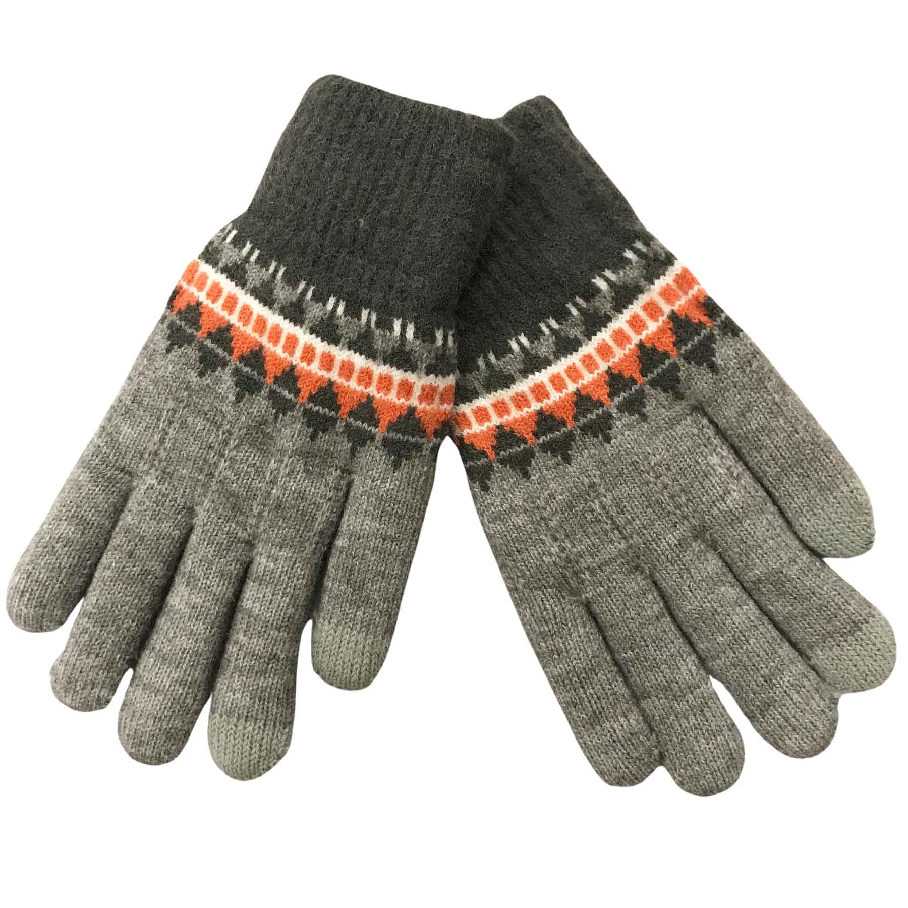 3030 - Alpine Pattern Knitted Gloves 