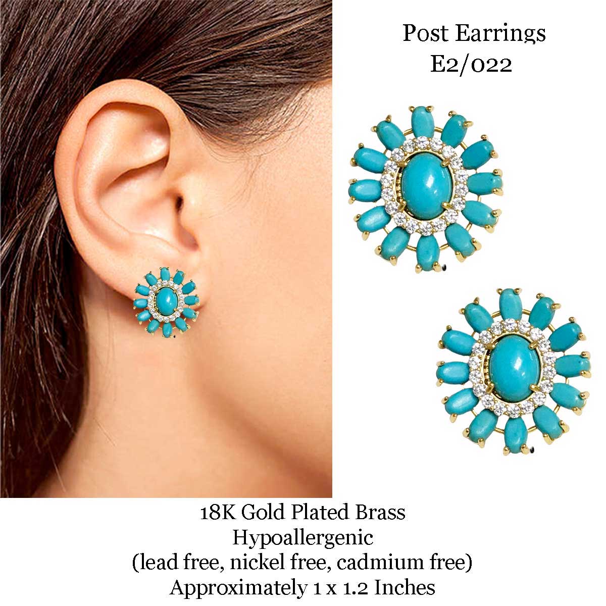 3907 - 18K Turquoise Jewelry