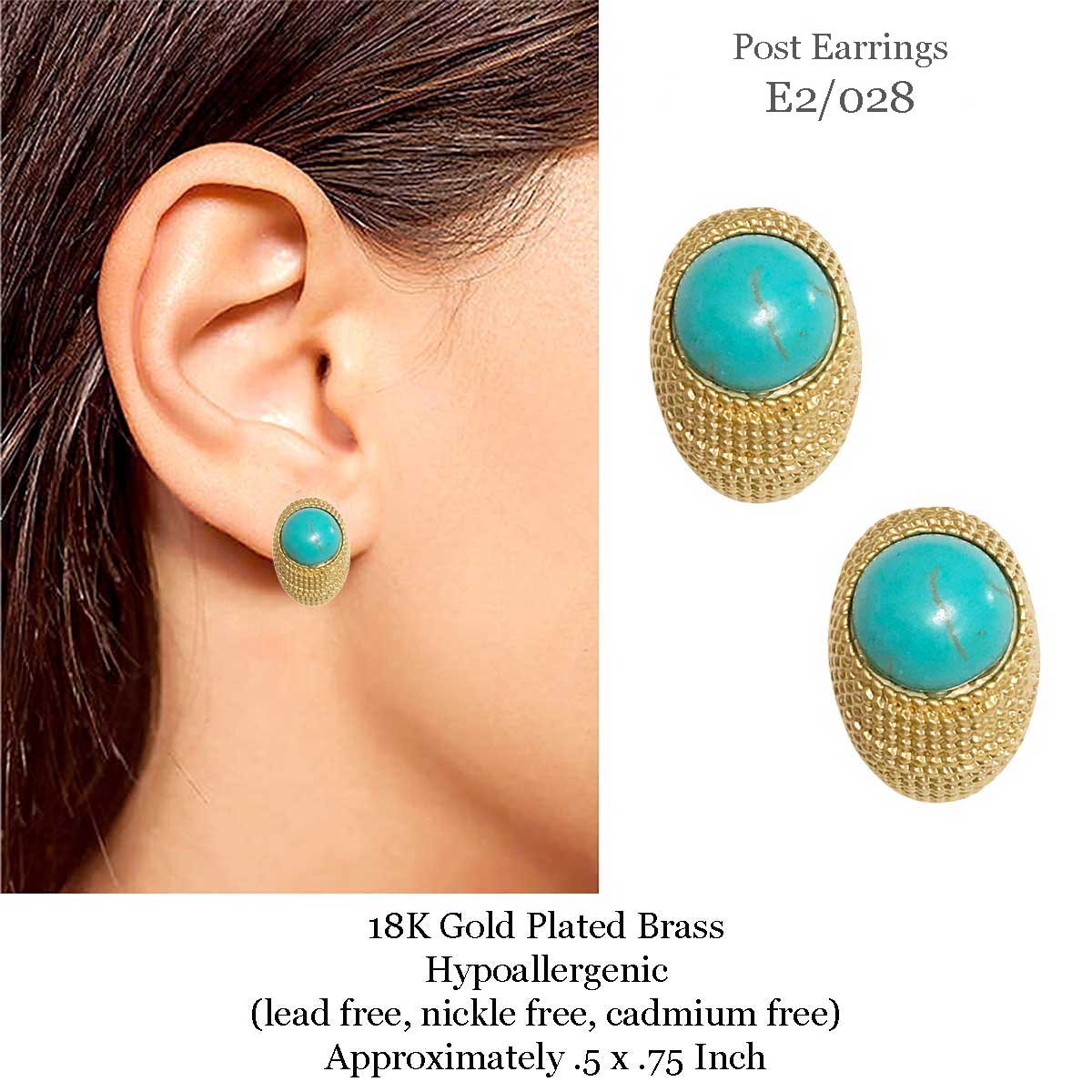 3907 - 18K Turquoise Jewelry