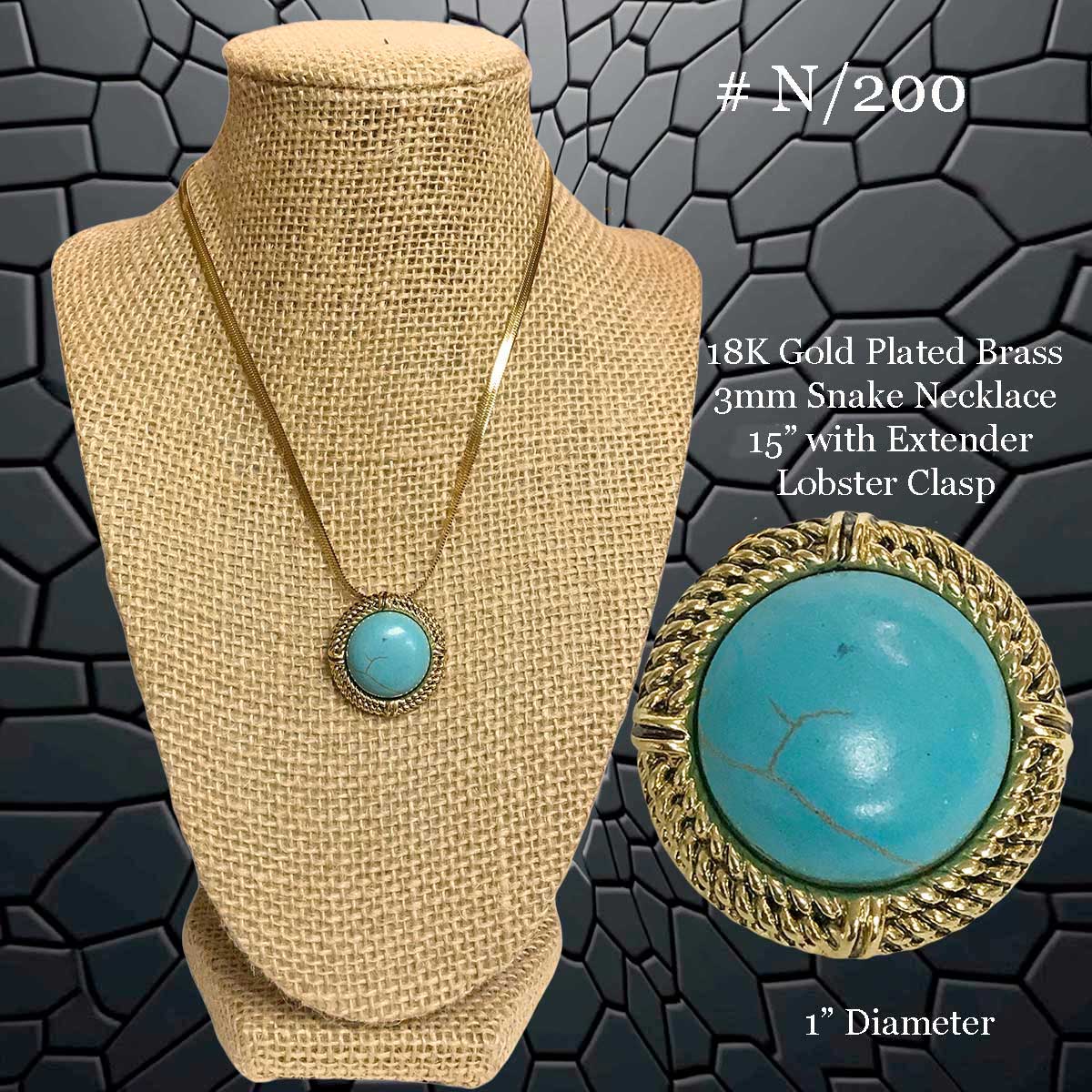 3907 - 18K Turquoise Jewelry