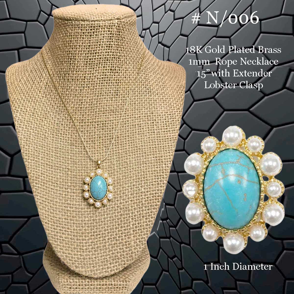 3907 - 18K Turquoise Jewelry